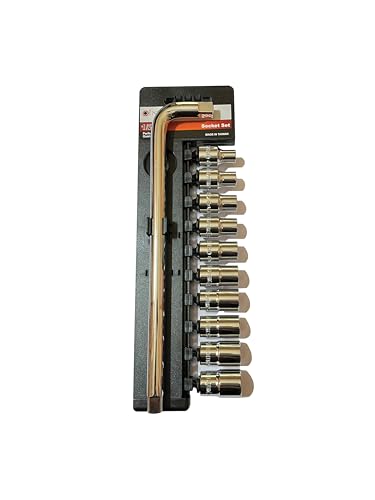 Image of (ITEM NO-502) INDURO 1 /2 inch Socket Set 11 Pcs MADE IN TAIWAN