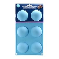 R&M International 9008 Semi-Sphere 2.5" Silicone Mold for Hot Chocolate Bombs and Candy