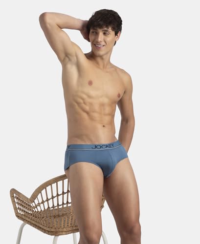 Image of Jockey 8037 Men's Super Combed Cotton Solid Brief with Ultrasoft Waistband