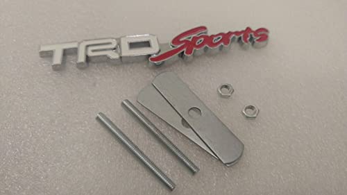 Autotrends Car 3D Metal Sports Logo Front Grille Badge Emblem Decal Black Racing Sport Gift