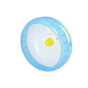 WishLotus Hamster Running Wheel, Silent Jogging Exercise Toy Hamsters Cage Accessory for Drawf Hamster Golden Silk Shih Tzu Bear (Blue)