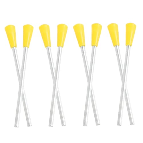 Milisten 8pcs Triangle Iron Mallets Durable Metal Hammers for Smooth Surface for Safe Use Beginner Music Instrument for Rhythm and Sound Integration
