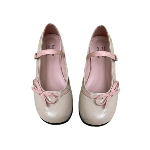 Balletcore Ballet Flats Ballet Heels for Women Ballet Flats with Strap Mary Jane Heels Aesthetic Shoes