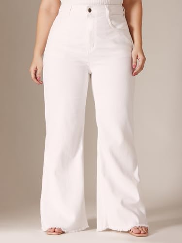 Image of Miss Chase A+ Women's Bootcut High Rise Stretchable Denim Jeans