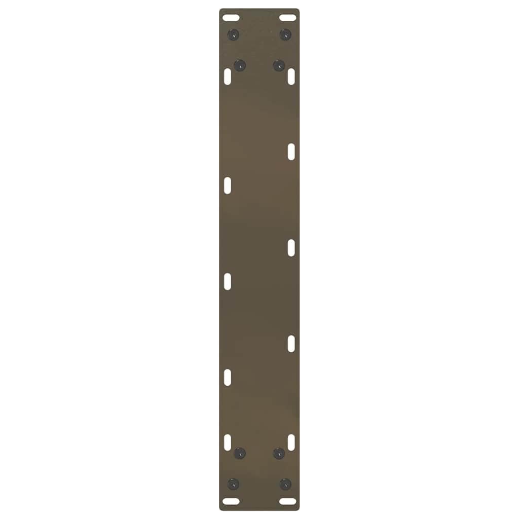 Juego de 2 patas para mesa de bar en forma de U, patas de acero con recubrimiento en polvo, 40 x 100 cm, incluye patas ajustables, estructura de mesa para bar y mesa de café, acero natural