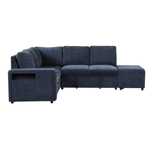 Merax L-Shaped Modular Sectional Sofa, Green