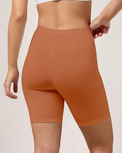 Image of URBAN ADVENTURE High Coverage Premium Cotton Spandex Mid Waist Elastane Stretch Shorties - Gym -Cycling Shorts /Tights for Women