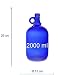 Mikken Blaue XL - Botella de cristal (2 L, para rellenar, con...