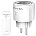 EZONTEQ Funksteckdosen mit Fernbedienung, einfach Smart Seckdose Ferngesteuerte Stecker Weiß, 30 M Reichweite