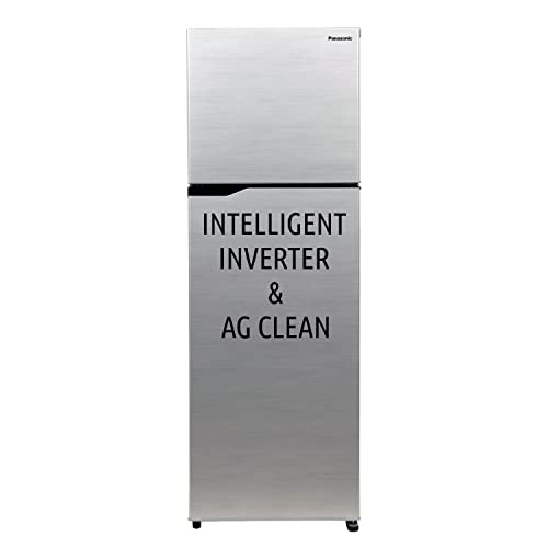 Panasonic 338 L 3 Star 6-Stage Smart Inverter Frost-Free Double Door Refrigerator (NR-TG351CUSN, Shining Silver, Jumbo Vegetable Basket, 2022 Model, Net Capacity 308L)
