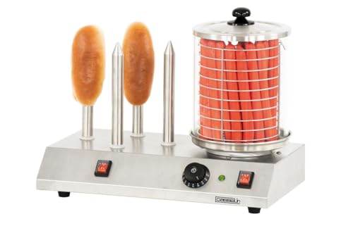 Casselin CMH1B Appareil à hot dog éléctrique 4 plots