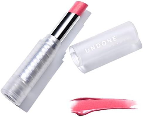 UNDONE BEAUTY Light on Lip Reflecting, Amplifying Lipstick with Sheer, Buildable, Hydrating Color and Aloe, Coconut & Volume Enhancing Pigment - Vegan and Paraben & Cruelty Free - Sorbet Pink