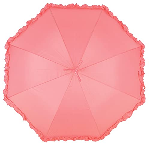 MAISONICA Standing Flamingo Umbrella With Ruffles - Ladies Brolly - 79x98cm