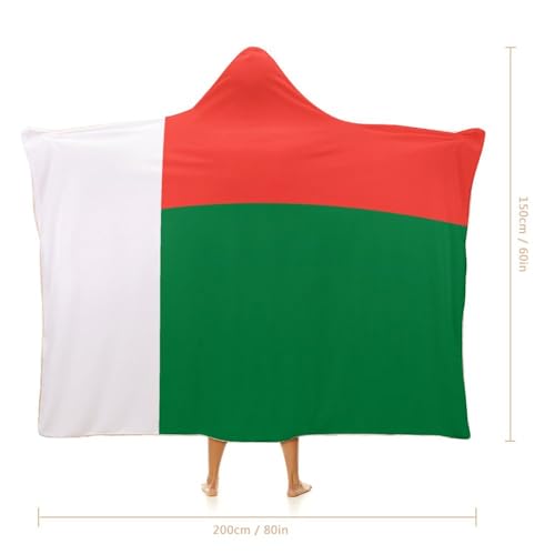 Couverture à capuche chaude et confortable grand format