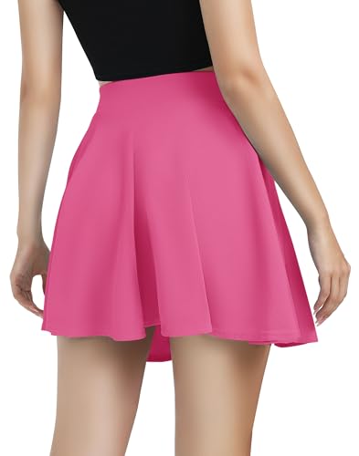 Image of Urban CoCo Women's Basic Versatile Stretchy Flared Casual Mini Skater Skirt