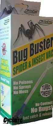 Bug Buster, Spider Catcher with battery. Vacs up spiders & insects. Humane spider, wasp, moth, insect catcher. Latest version including FREE battery, turbo nozzle & 24