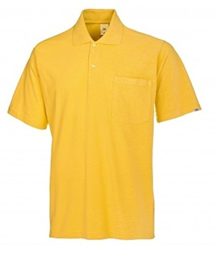 Polo amarillo unisex para hostelería y ocio con cuello de botones XL