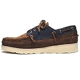 Sebago Men's Cayuga Shoes, Bluenavy-Cognac-Darkbrown - 7.5 Regular