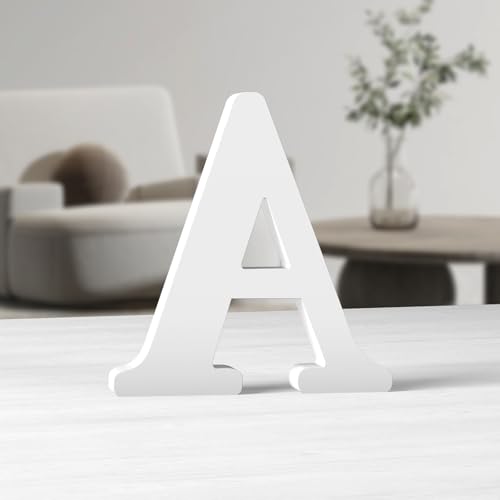 MeteoraPrime Lettere in Legno Bianco da 6 Pollici Lettere in