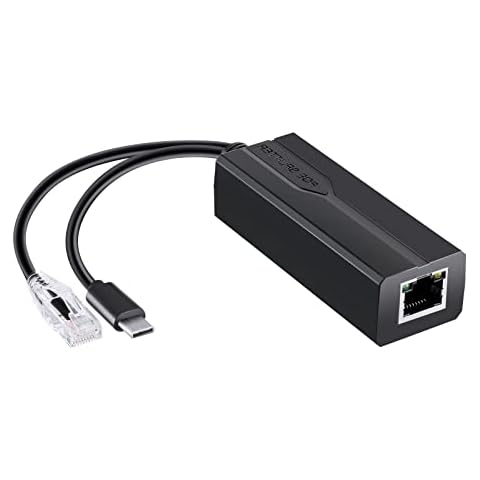 PoE Splitter, USB-C 5V - Active PoE to USB-C Adapter, Iskueal PoE Splitte IEEE 802.3af Compliant for Google WiFi,Raspberry Pi 4 ,Security Cameras, and More Cover