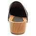 Bjork Maja Wood Open Back Leather Clogs (EU-39, Brown Oiled)