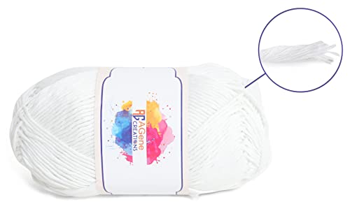 1 Role Premium Quality (234 Yards) Glow In The Dark Yarn String, Luminous White Yarn For Craft, Thick Yarn For Crochet, Diy Crocheting Supplies - Knitting Thread 2Mm Width #TOP3