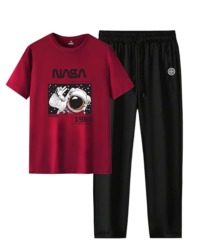 AUSK Men’s Oversized Tracksuit – 80% Off, Quick‑Dry T‑Shirt & Pants Set