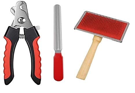 SPYNET Pet Grooming Accessories - Dog Nail Cutter, Dog Nail Grinder and Wooden Slicker Dog Comb (Combo of 3) (B0BYT5HMQM) Amazon Price History, Amazon Price Tracker