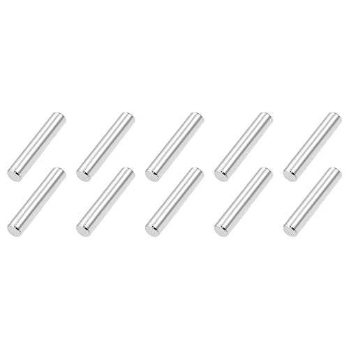 QUARKZMAN 5mm x 30mm Pasadores Inoxidable Acero x 10uds Estante Apoyo Soporte Clavijas Pasador Barra Fijación Elementos para Mecánica Industria Fijación, [Plateado Tono]
