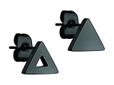 Edelstahl IP Black LIEBESKIND BERLIN Damen-Ohrstecker Edelstahl LJ-0337-E-06