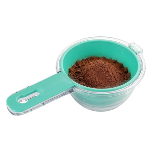 Flour Sifter Sieve Measuring ? versatile compact Cup Stainless Steel Fine, sleek, stylish, Mesh Powdered Sugar Shaker, Duster Ba