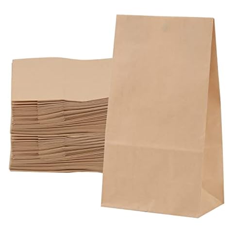 JOIKIT Kraft Paper Lunch Bags 150 PCS Cover