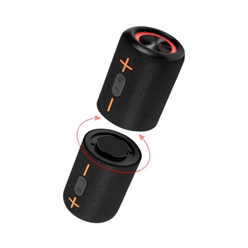 ZHJOPP Altavoz Bluetooth, Altavoz portátil 2 en 1 en Forma de Cilindro, Altavoz Bluetooth inalámbrico, Adecuado para acampadas al Aire Libre