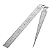 Stainless Steel Taper Feeler Gauge Depth Ruler Silver Measuring Range 1-150mm Suitable for Construction Automotive Industrial Field Convenient Portable Inspection Tool