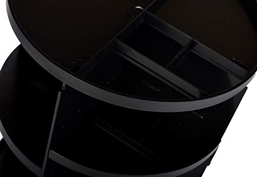 image for Masirs 360 Rotating Makeup Organizer - Adjustable Shelf Height and Ful