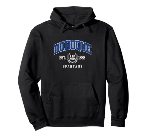 Dubuque Retro University Design for Men Women Pullover Hoodie