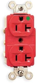 20A 5-20R 125V Receptacle Duplex Red - Pack Of 6