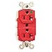 20A 5-20R 125V Receptacle Duplex Red - Pack Of 6