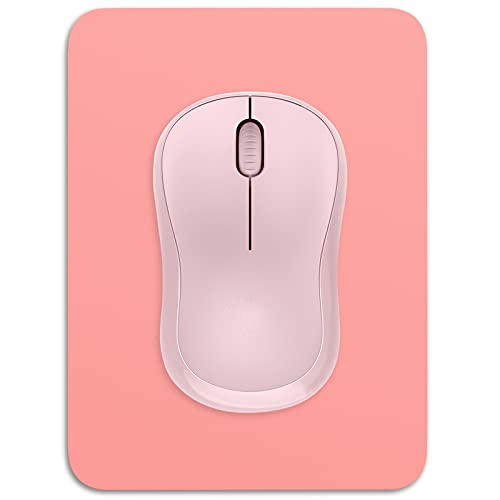 Dapesuom kleines Mauspad, 15,2 x 20,3 cm, mit Rutschfester Gummiunterseite, wasserdichtes Mini-Mauspad für Damen, Herren, kabellose Maus Laptops, Zuhause, Büro, Reisen, Dunkelrosa