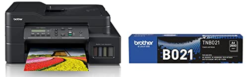 Brother DCP-T820DW – Wi-Fi & Auto Duplex Color Ink Tank Multifunction (Print, Scan & Copy) All in One Printer for Home & Office & TN-B021 Toner Cartridge