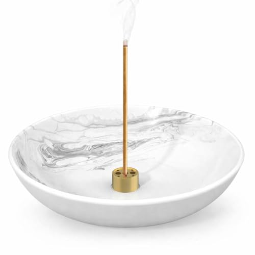 Incense Holder for Sticks Round Insence Bowl Minimalist Plate 6.2 ” Width