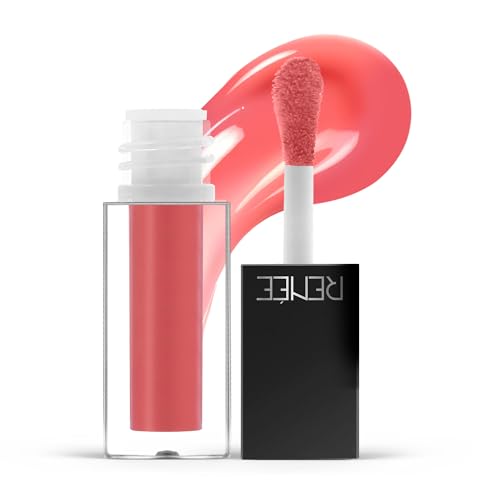 Image of RENEE Hot Sauce Plumping Lip Gloss - Peachy Paprika, Ultra Glossy Finish, Lightweight & Nourishing, for Fuller Juicy Lips, Jojoba Oil, Sweet Almond Oil & Vitamin E Infused