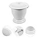 Beaupretty Portable Chamber Pot with Lid, Lightweight Plastic Urine Bucket for Adults & Elderly, Leak-Proof Bedside Spittoon for Home & Hospital, 9.6 Inch