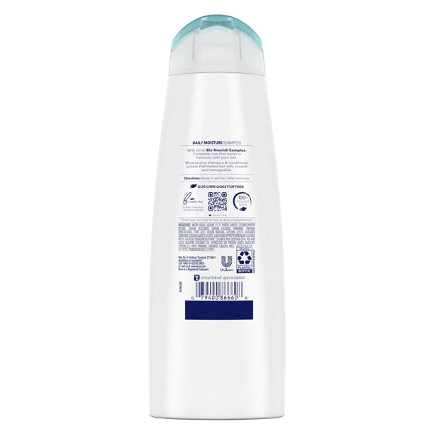 Dove Daily Moisture Shampoo - 12 oz - 2 pk