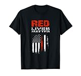 Photo Gallery red lives matter sottile linea rossa usa bandiera vigile del fuoco regalo maglietta Photo Gallery red lives matter sottile linea rossa usa bandiera vigile del fuoco regalo maglietta
