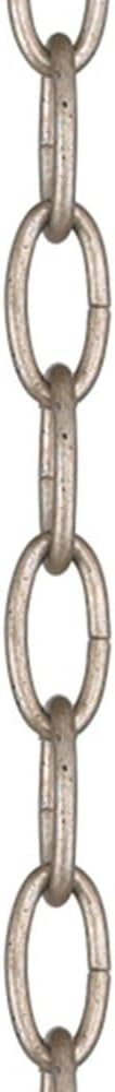 Livex Lighting 5608-73 Accessories Light Heavy Duty Decorative Chain, Hand Painted Antique Silver Leaf