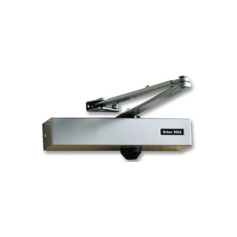 Briton 2003 Door Closer Silver Cover
