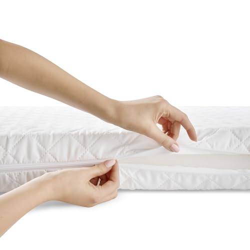 Miniatura 8 de Love For Sleep Cuna Convertible En Cama 120x60 Cm - Con Colchón - Cuna Madera Blanco, Juego Completo De Cuna - Cuna Cama Bebe Convertible