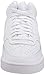 Nike Women's Court Vision mid Sneaker, White/White-White, 5.5 Regular US