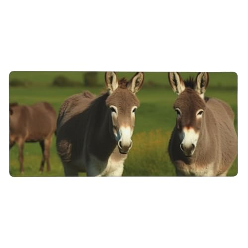 Tapis de souris de jeu étendu XXL surface lisse motif âne 90x40cm